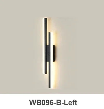 Moderne LED-Wandlampe mit Kupferrohr und Acrylschirm