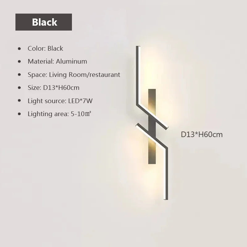 Moderne LED-Wandleuchte – Minimalistisches Design, Auf- und Ablichtung für Schlafzimmer, Wohnzimmer, TV-Sofa und Lobby – Dimmbares wandmontiertes Licht