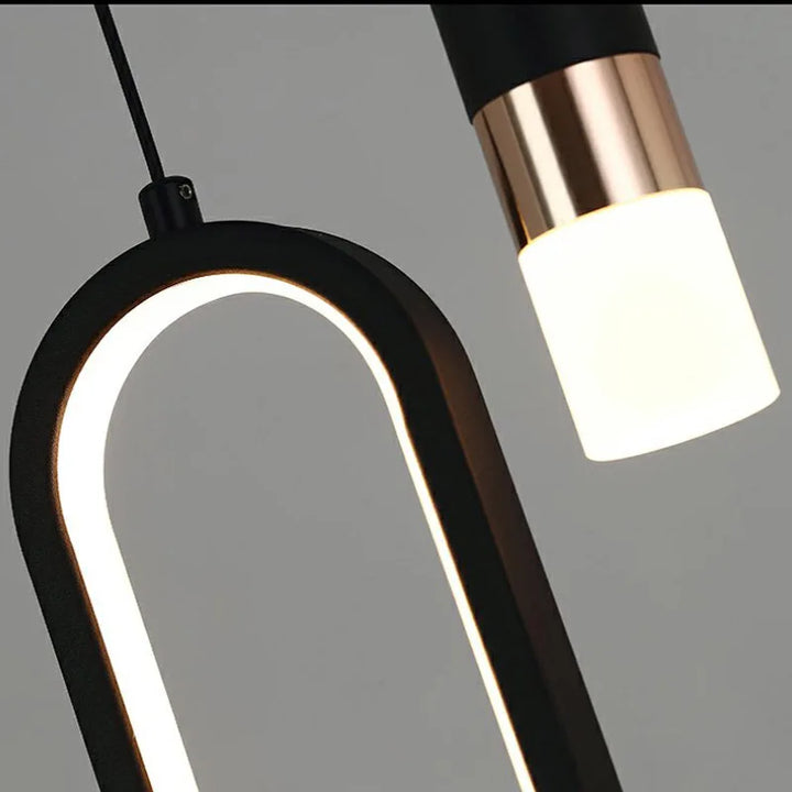Moderner minimalistischer LED-Hängelampe Kronleuchter – einstellbare Hängeleuchte für Schlafzimmer, Wohnzimmer und Wohnkultur