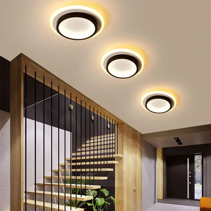 Moderne LED-Deckenlampe - Quadratische Deckenleuchte für Wohnraum, Treppe, Flur und mehr