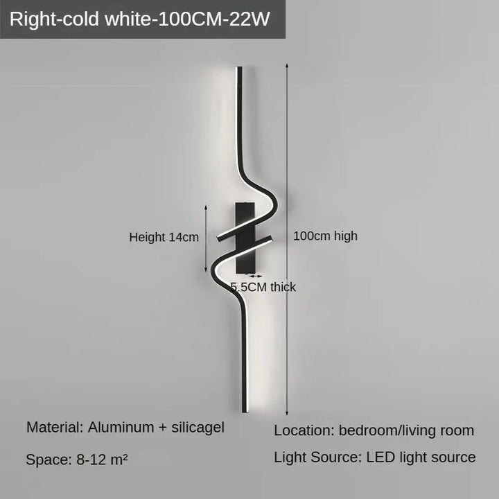 Moderne Minimalistische Streifen Led Wandlampe Schlafzimmerlichter Für Nachttisch Wand Sconces Led Licht Wohnzimmer TV Sofa Hintergrund Wandlampe