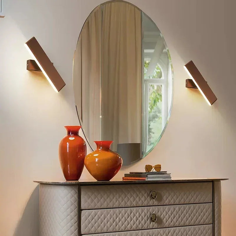 Moderne LED-Wandlampe – Rotierbares Aluminium-Wandlicht für Wohnzimmer, Schlafzimmer, Esszimmer und Wohnkultur – Innenwandleuchte Up & Down