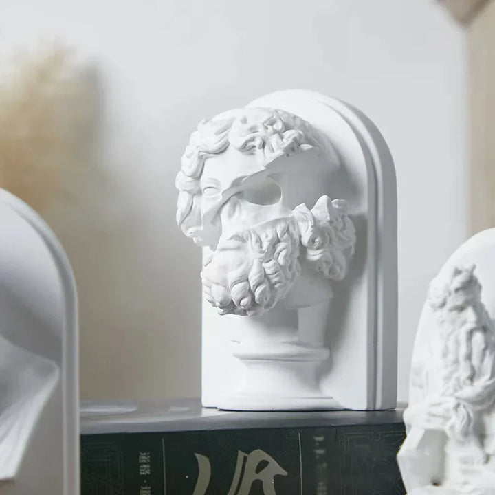 Nordic INS Stil Charakter Gips Statue DIY Gemalte Skizze Fotografie Requisiten Tischdekorationen Wohnkunst Gips Dekoration