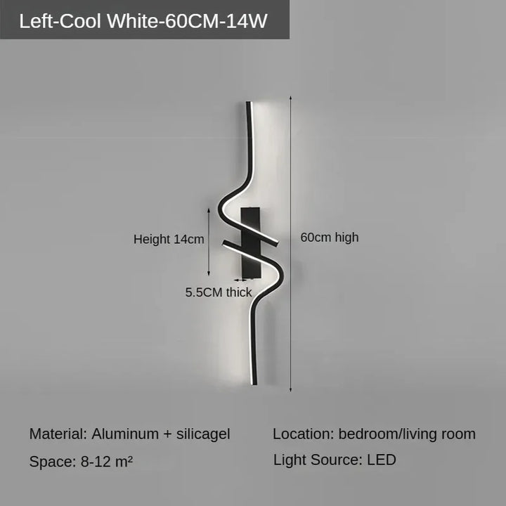 Moderne Minimalistische Streifen Led Wandlampe Schlafzimmerlichter Für Nachttisch Wand Sconces Led Licht Wohnzimmer TV Sofa Hintergrund Wandlampe