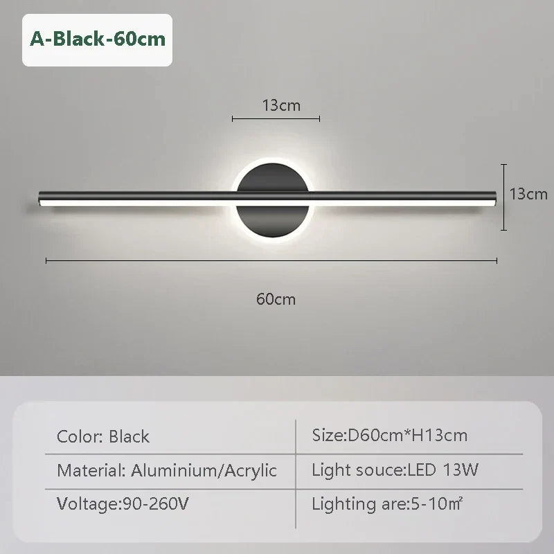 LED-Wandleuchte LineaLux Modernes Spiegel- und Wandlicht