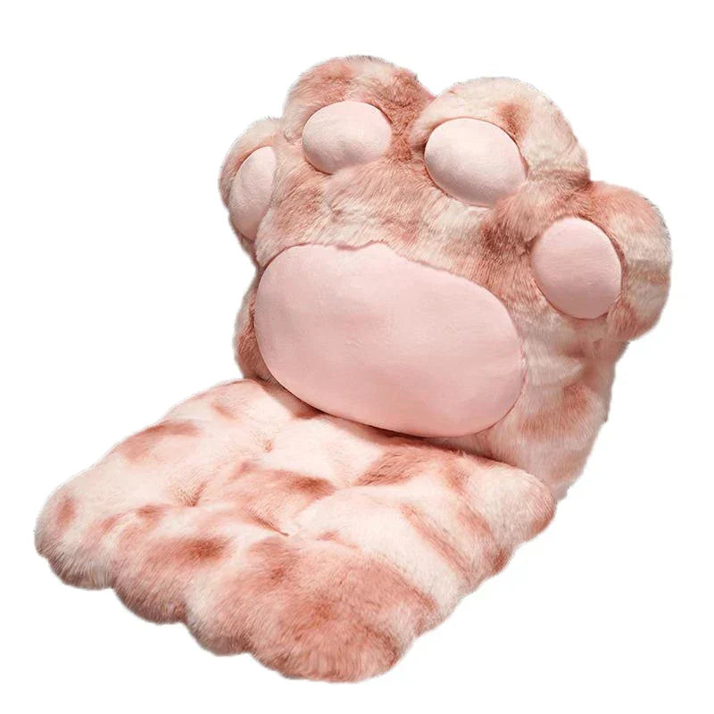 Gemütliches Katzenpfoten-Plüschsitzkissen