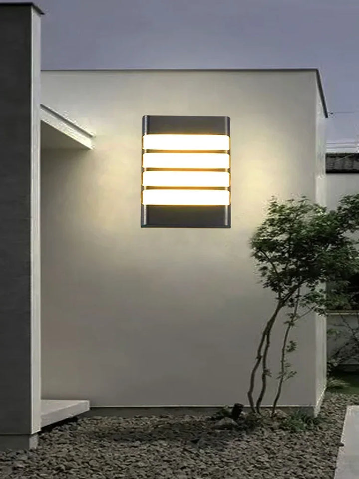 Moderne LED Außenwandleuchte – Wasserdichter Gartenwandstrahler, Wandleuchte für Flur, Balkon und Eingangsdekoration