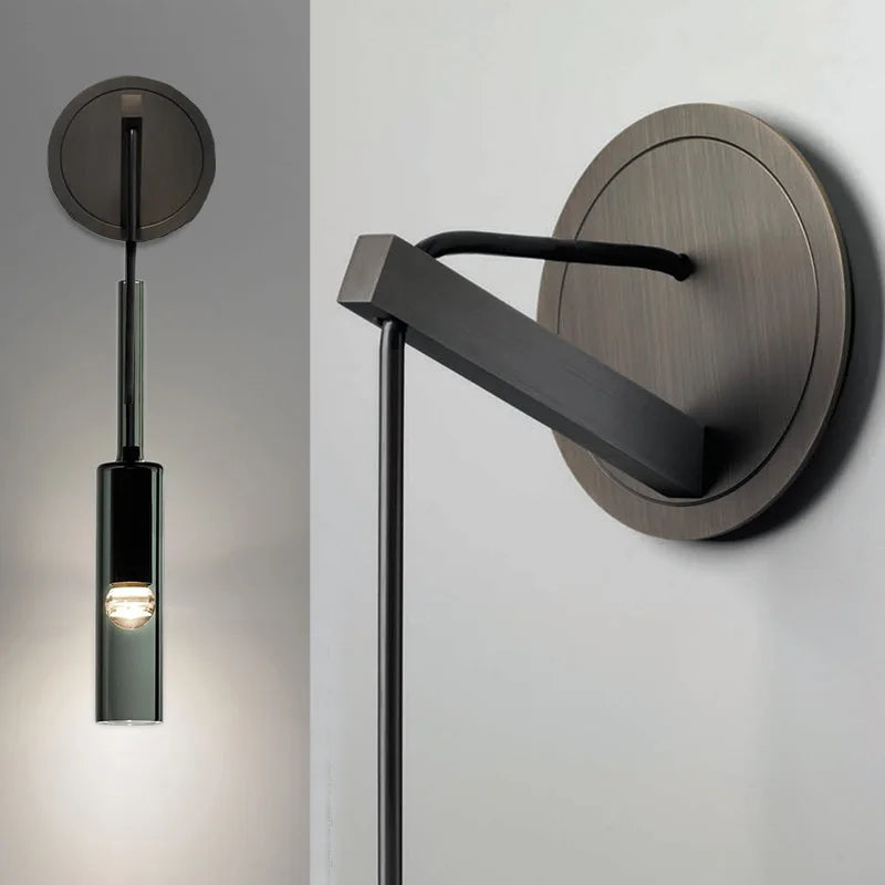 Moderne LED Wandleuchte – Buntglas- und Eisenarmatur für Wohnzimmer, Schlafzimmer, Küche und Badezimmer – Stilvolle Wandmontagebeleuchtung für die Wohnungseinrichtung