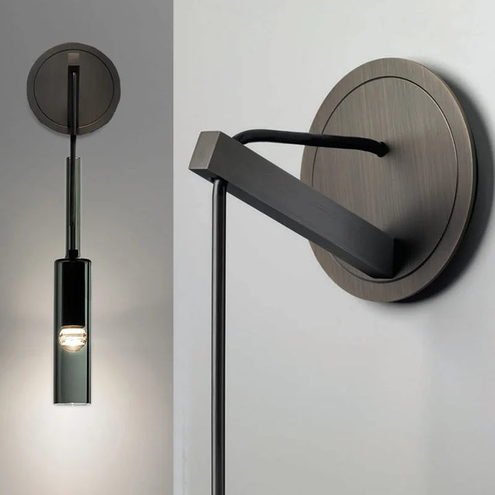 Moderne LED Wandleuchte – Buntglas- und Eisenarmatur für Wohnzimmer, Schlafzimmer, Küche und Badezimmer – Stilvolle Wandmontagebeleuchtung für die Wohnungseinrichtung