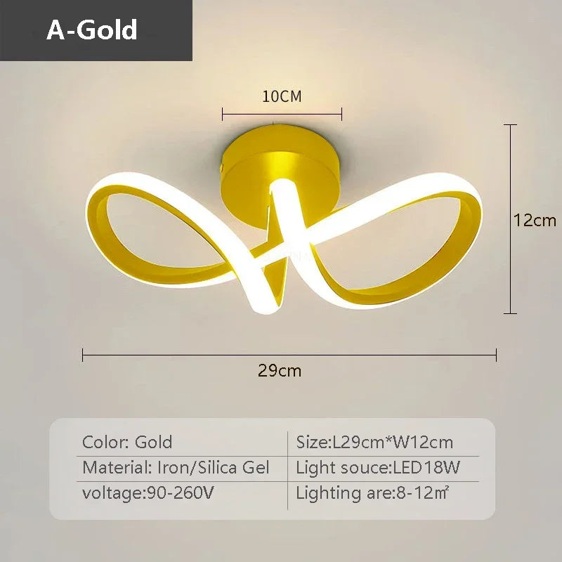 Moderne LED-Deckenleuchte – Minimalistische Linienleuchte für Flur, Eingangsbereich, Gang, Treppe und Innendekoration – AC-betrieben, LED-Glühbirne inklusive