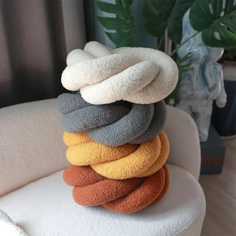 Nordic Cotton Boucle Knoten Kissen
