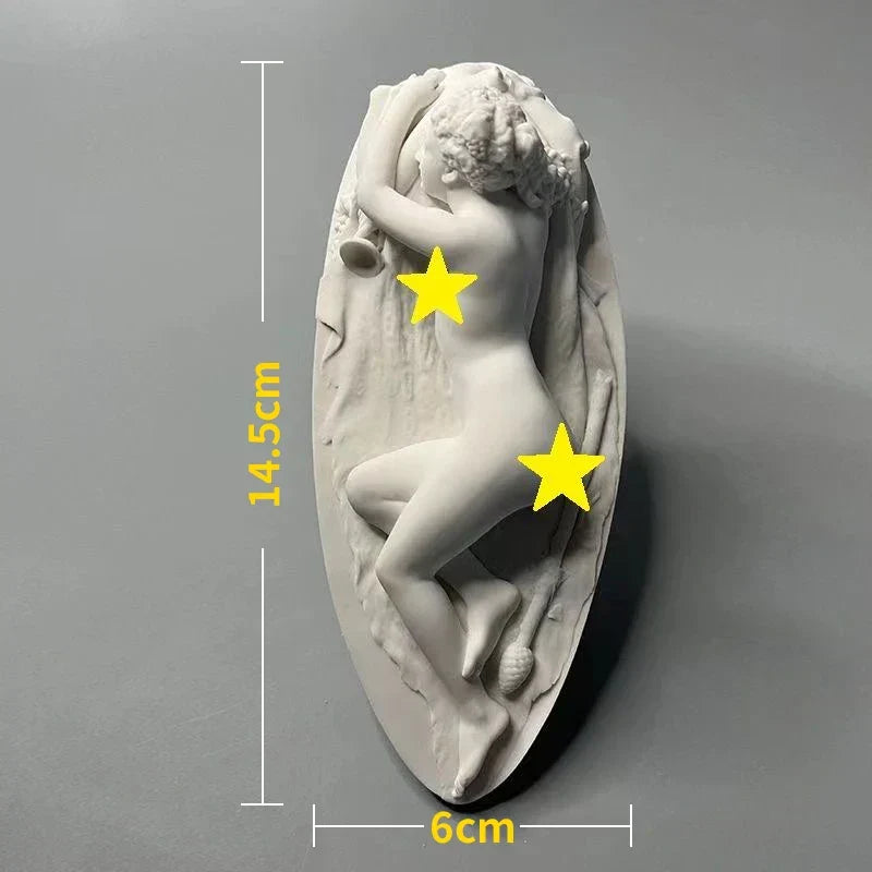 Nordic INS Stil Charakter Gips Statue DIY Gemalte Skizze Fotografie Requisiten Tischdekorationen Wohnkunst Gips Dekoration