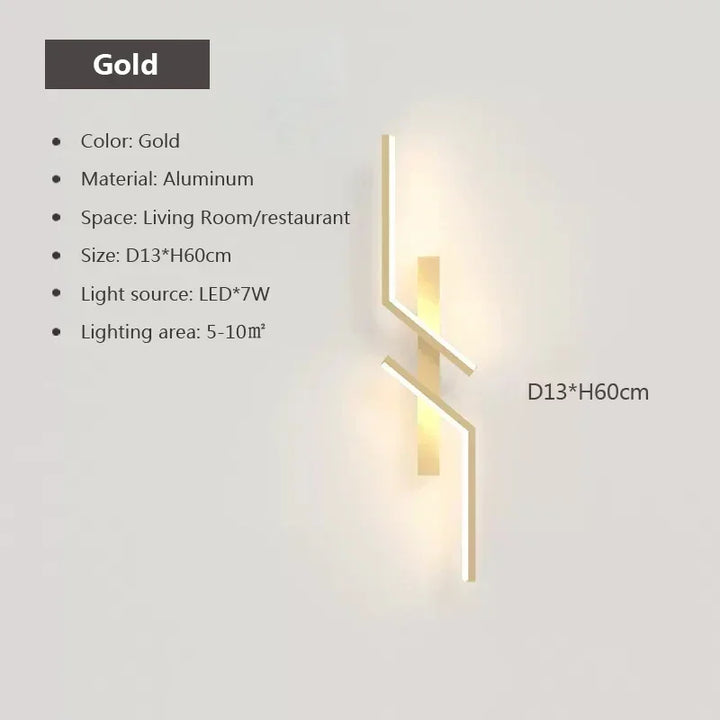 Moderne LED-Wandleuchte – Minimalistisches Design, Auf- und Ablichtung für Schlafzimmer, Wohnzimmer, TV-Sofa und Lobby – Dimmbares wandmontiertes Licht