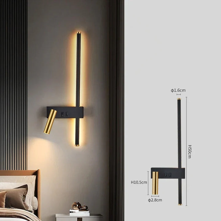 Moderne LED Wandleuchte - Nordischer Stil für kreative Wohnkultur