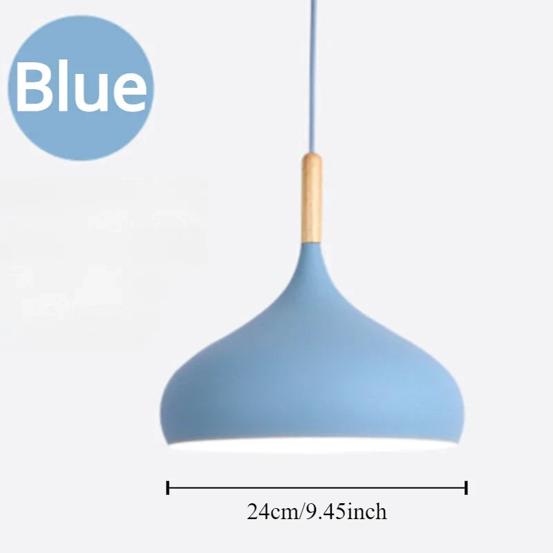 Moderne Macaron Pendelleuchte – Farbige LED-Kronleuchter für Schlafzimmer, Restaurant, Büro und Wohnzimmer – Einstellbares Aluminium-Hängelicht