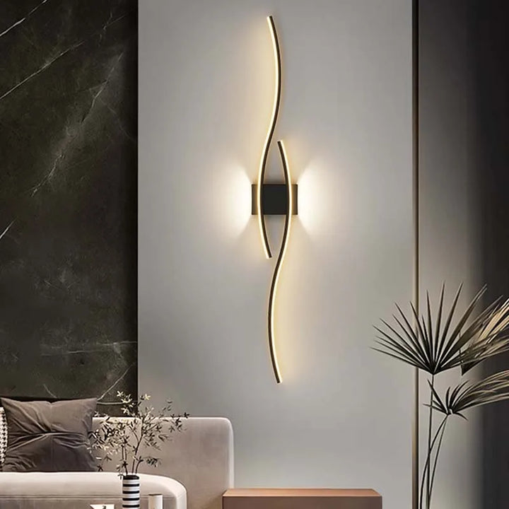 Moderne LED-Wandlampe – Wandleuchte für Wohnzimmer, Schlafzimmer und Flur – Stilvolle Innenraum-Beleuchtungseinheit