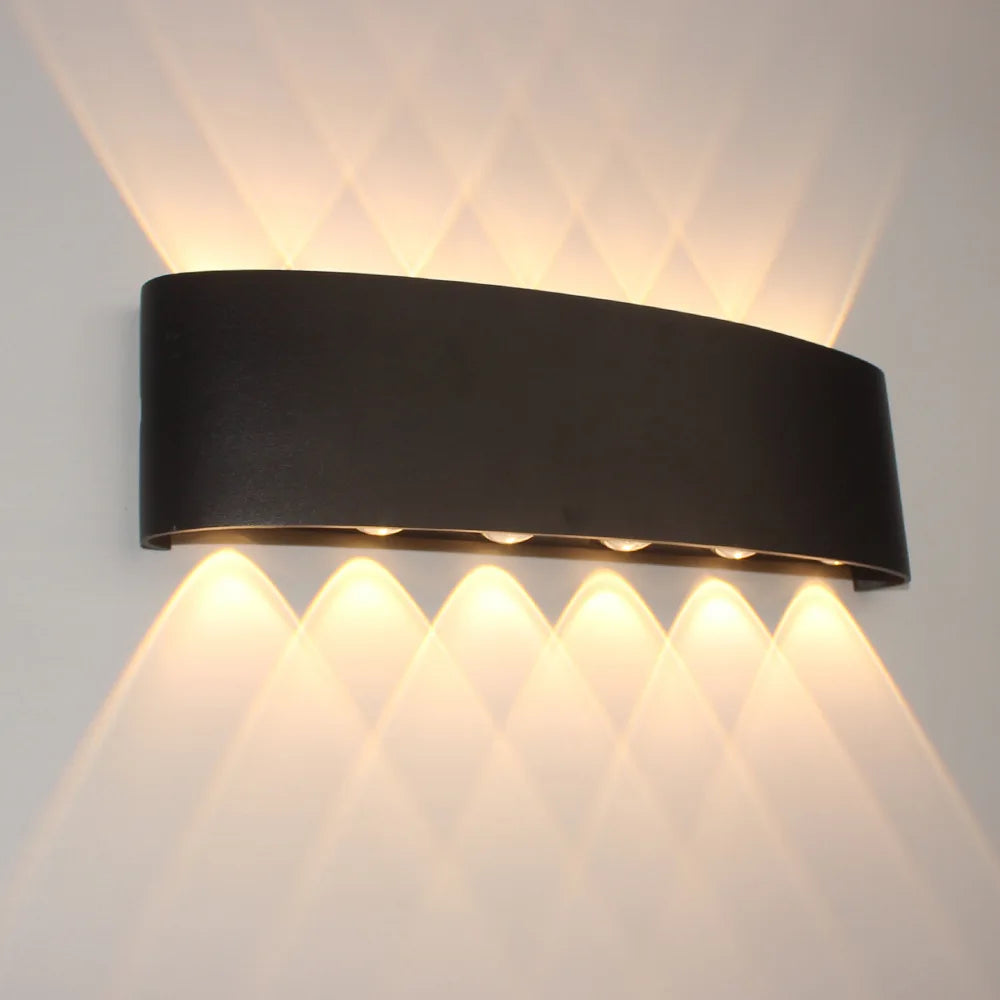 Körperbewegungssensor Wandlicht Wasserdicht Außen LED Wandlampe Oben Unten Leuchtende Lampen Gartenhof Induktionsflur Wandleuchte
