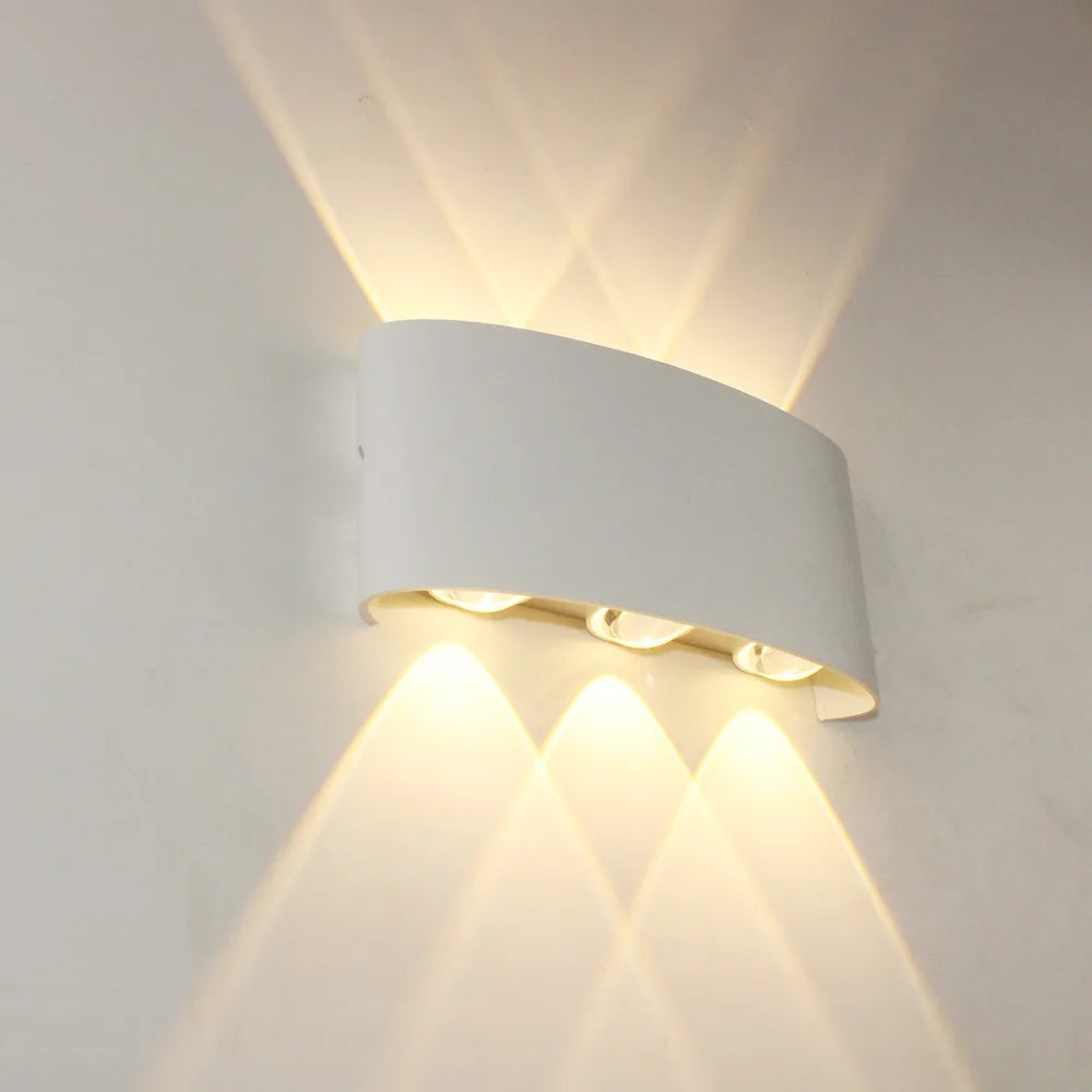 Körperbewegungssensor Wandlicht Wasserdicht Außen LED Wandlampe Oben Unten Leuchtende Lampen Gartenhof Induktionsflur Wandleuchte
