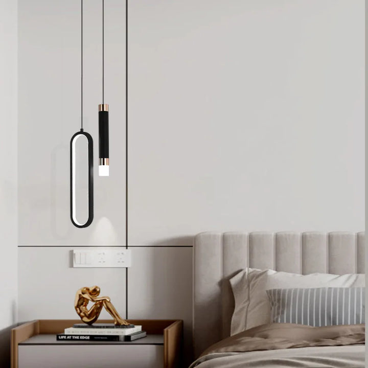 Moderner minimalistischer LED-Hängelampe Kronleuchter – einstellbare Hängeleuchte für Schlafzimmer, Wohnzimmer und Wohnkultur