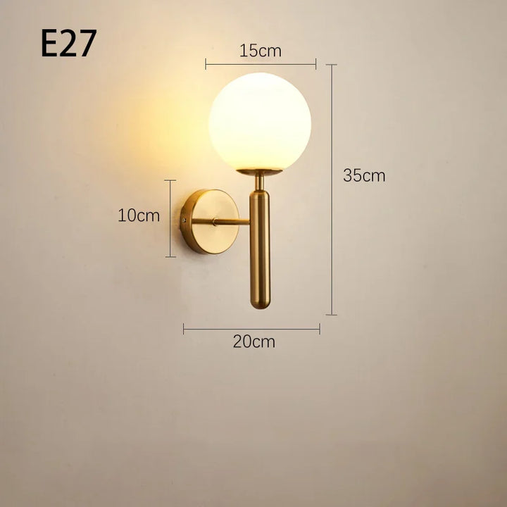 Moderne LED-Wandleuchte – Innenwandleuchte für Hotel, Badezimmer, Schlafzimmer, Wohnzimmer, Flur & Gang, E27 Tri-Color einstellbar, AC betrieben