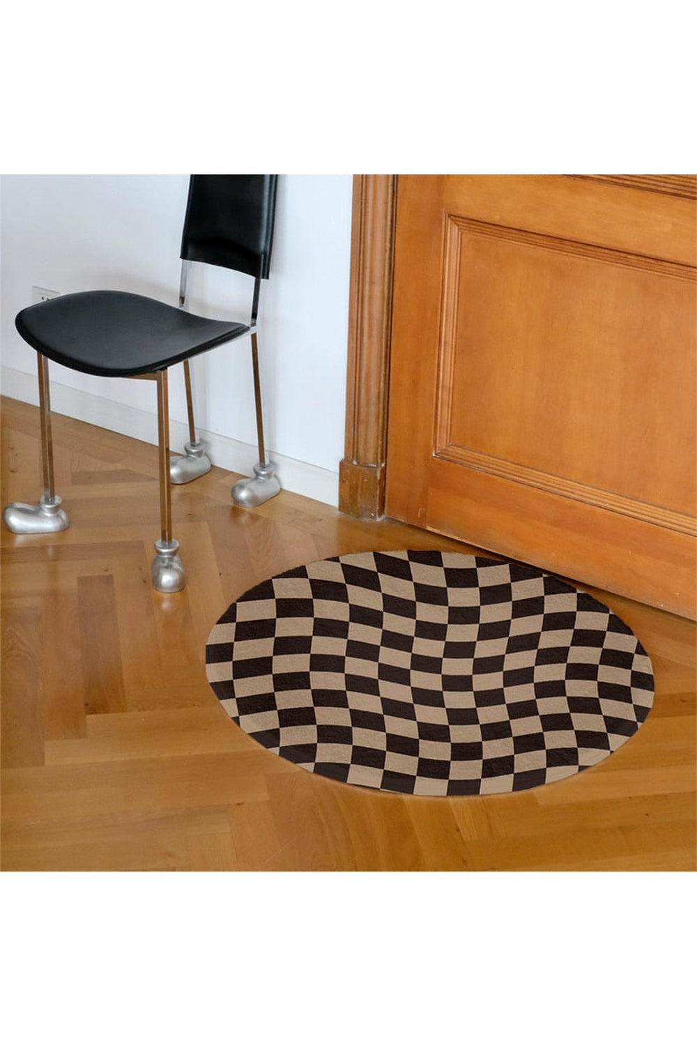 Schlafzimmer runder Teppich