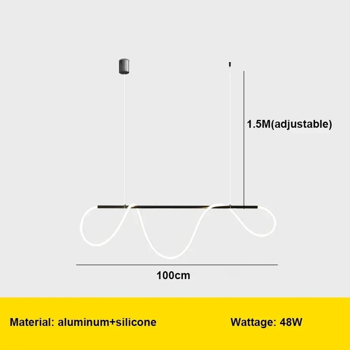Moderne LED Pendelleuchte – Stilvolle Decken-Chandelier für Esszimmer, Küche & Büro, energieeffiziente AC-Stromversorgung, LED-Lampen inklusive