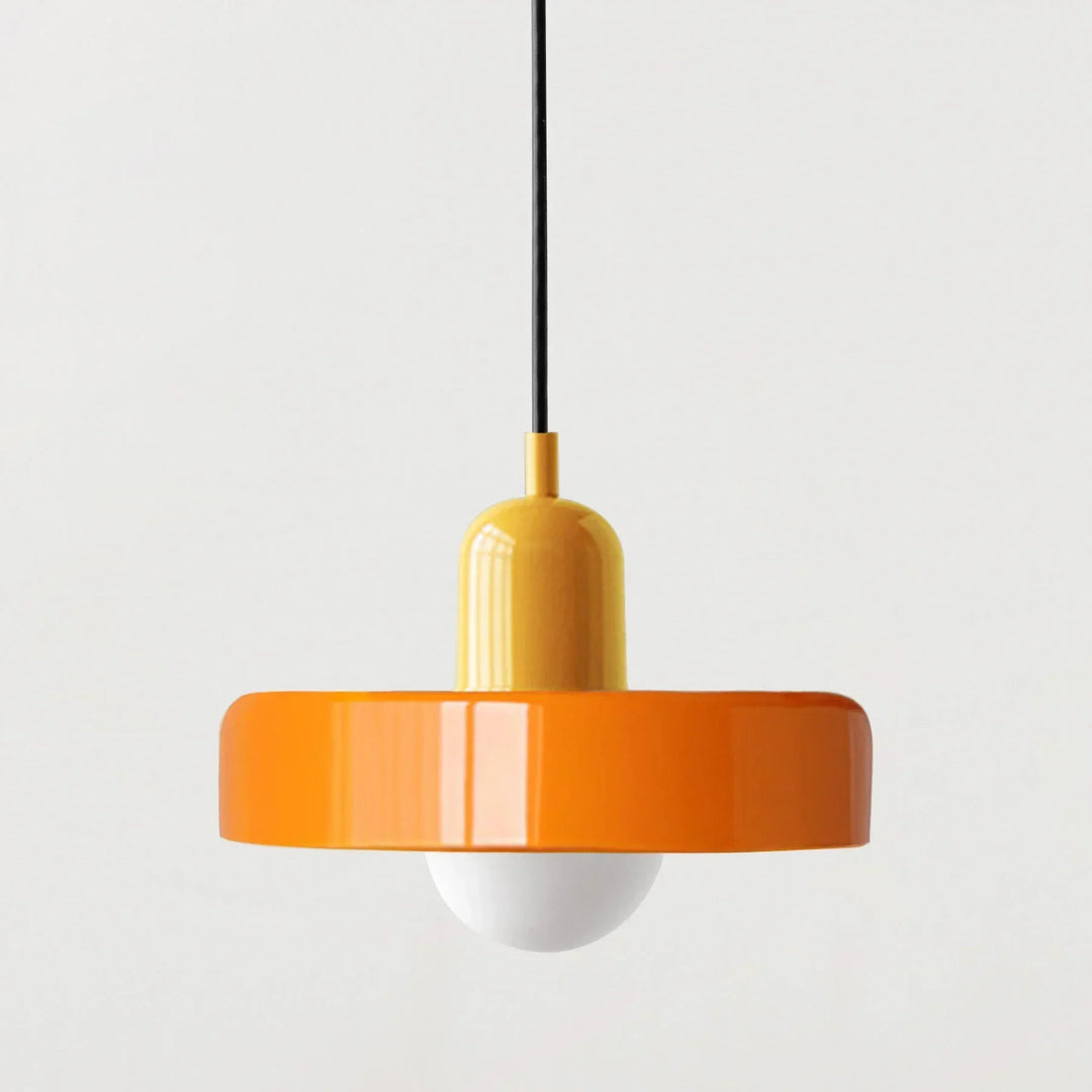 Nordic Glas Pendelleuchte – Moderne LED Hängeleuchte für Wohnzimmer, Schlafzimmer, Esszimmer und Bar, 3 Bonbonfarben