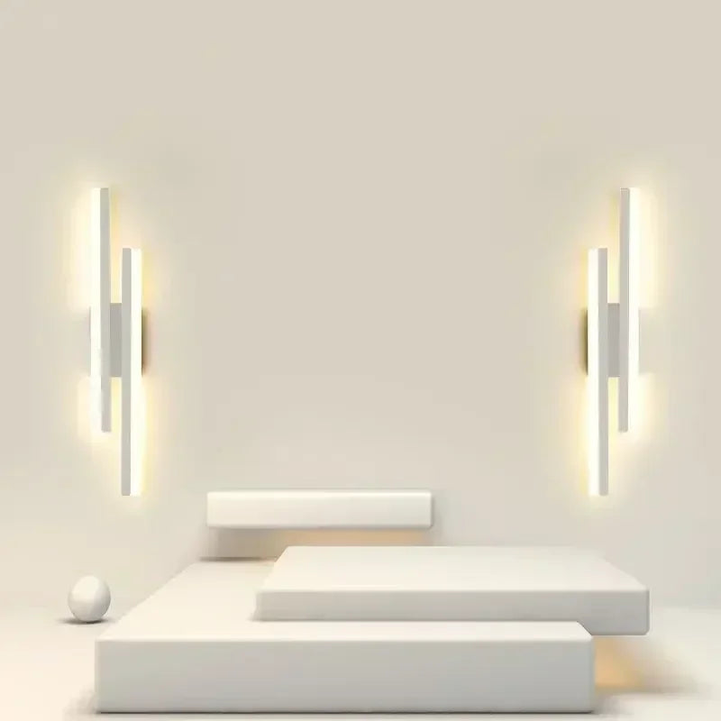 LED Schlafzimmer Wandlampe Wand Acryl Lampenschirm Innenbeleuchtung für Wohnzimmer Flur Lichtarmatur 50cm 16W
