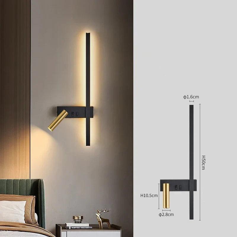 Moderne LED Wandleuchte - Nordischer Stil für kreative Wohnkultur