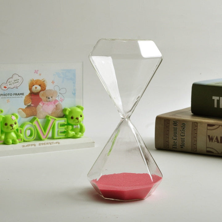 5–60 Minuten Diamant-Stundenglas, Sanduhr, Sanduhr, Kindergeschenk, Sanduhr, Wohnraumdeko, erhältlich in mehreren Farbausführungen