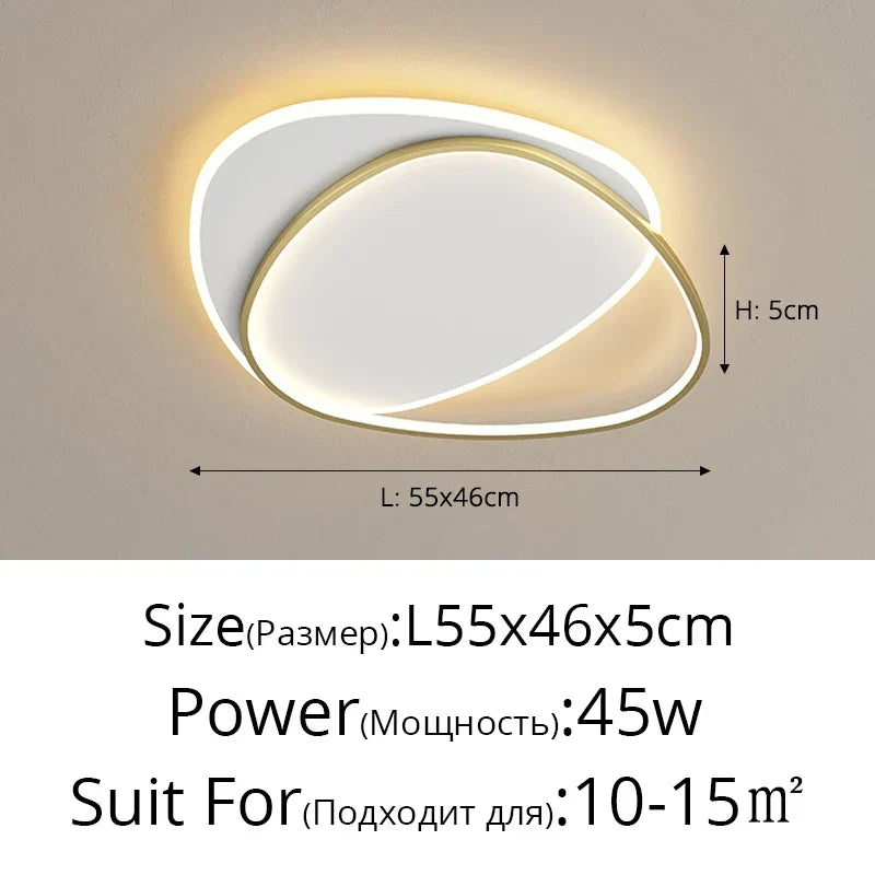 Moderne LED-Lüster – Dimmbares Innenlicht für Schlafzimmer, Wohnzimmer, Arbeitszimmer und Hauseinrichtung, 110V/220V