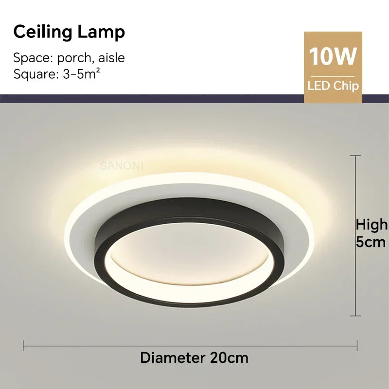 Moderne LED-Deckenlampe - Quadratische Deckenleuchte für Wohnraum, Treppe, Flur und mehr