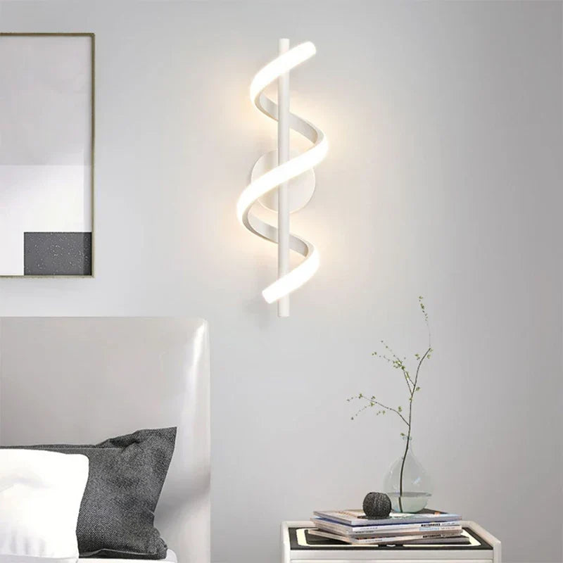 Zeitgenössische LED-Wandleuchte - Schlankes nordisches Design für Schlafzimmer, Wohnzimmer und mehr