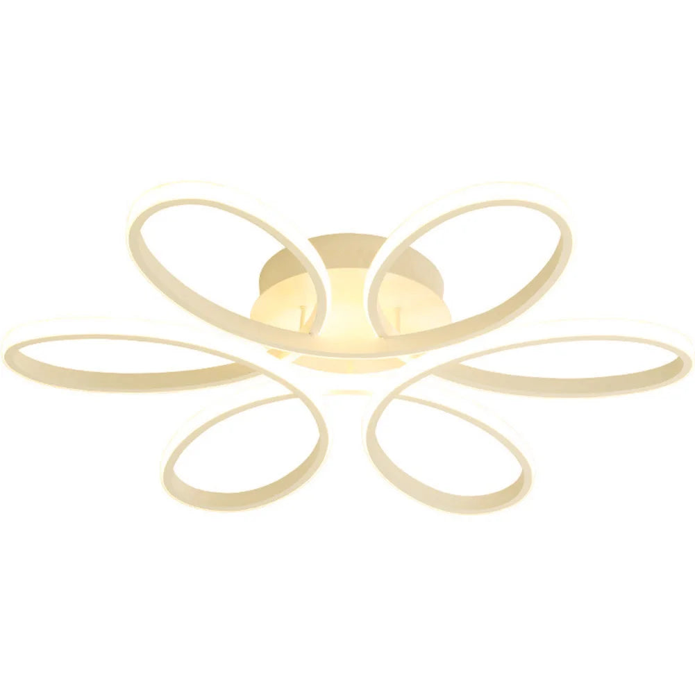 Moderne LED Blumen Deckenleuchte | 12W Drei-Farben Deckenlampe für Wohnzimmer, Flur, Schlafzimmer und mehr