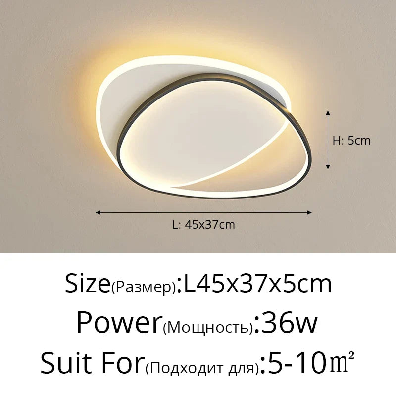 Moderne LED-Lüster – Dimmbares Innenlicht für Schlafzimmer, Wohnzimmer, Arbeitszimmer und Hauseinrichtung, 110V/220V