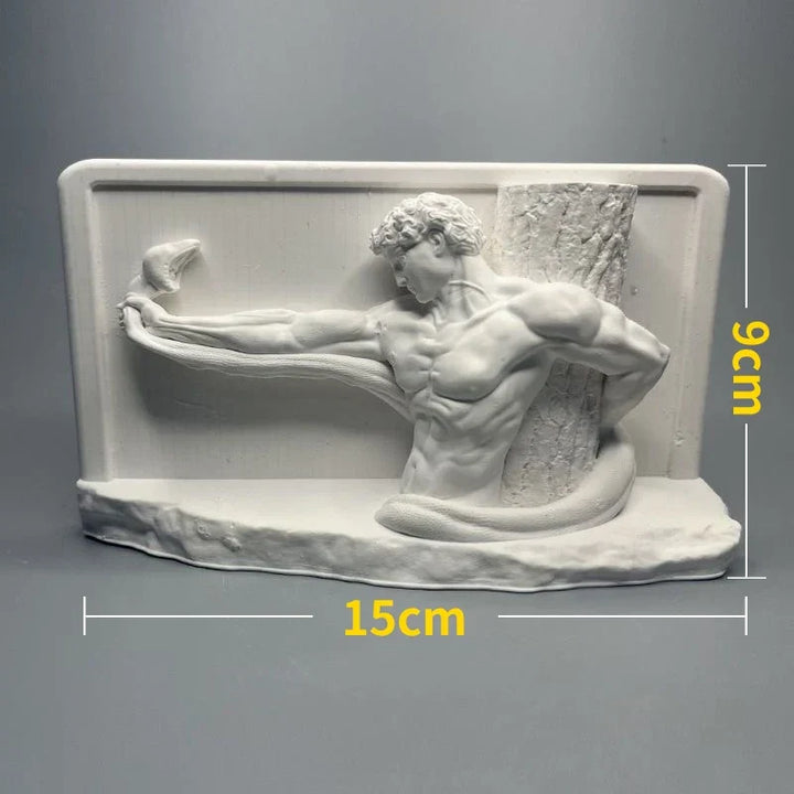 Nordic INS Stil Charakter Gips Statue DIY Gemalte Skizze Fotografie Requisiten Tischdekorationen Wohnkunst Gips Dekoration