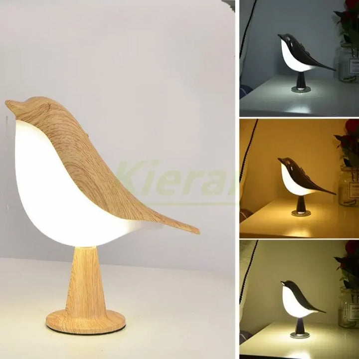 Moderne LED Vogel Schreibtischlampe – Touch Control, 6-10W LED Licht für Schlafzimmer, Studium und Wohnzimmer – Stilvolles Magpie Design für Wohnkultur