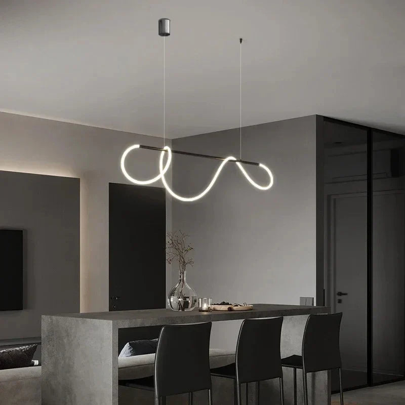 Moderne LED Pendelleuchte – Stilvolle Decken-Chandelier für Esszimmer, Küche & Büro, energieeffiziente AC-Stromversorgung, LED-Lampen inklusive