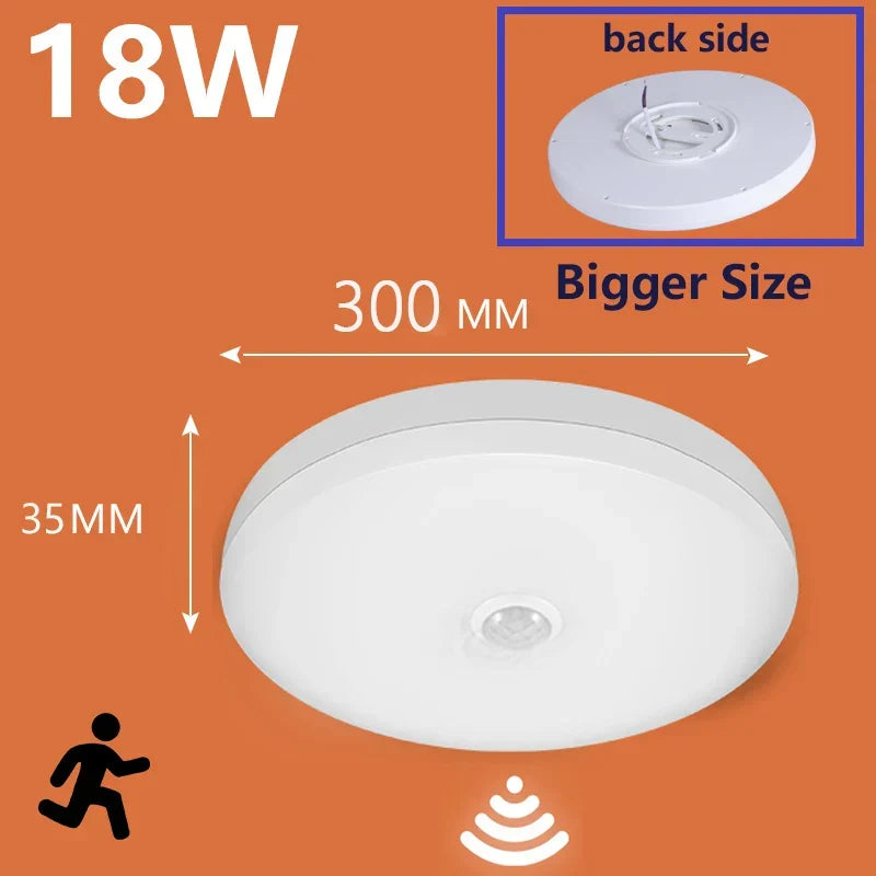 LED PIR Bewegungsmelder Deckenlampe - Moderne Lichtinstallationen für Schlafzimmer, Wohnzimmer, Treppenbeleuchtung