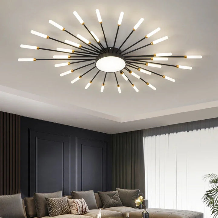 LED Nordic Feuerwerk Decken Kronleuchter - Modernes Innenleuchtene Fixture