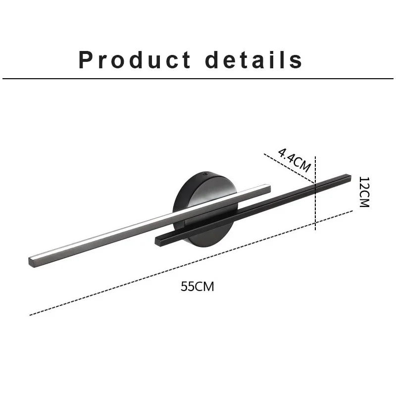 Moderne Dual-Line LED Wandleuchte – Dimmbares Oben & Unten Wandlicht für Schlafzimmer, Studium, Esszimmer und TV-Hintergrunddekoration