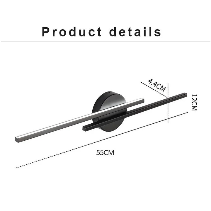 Moderne Dual-Line LED Wandleuchte – Dimmbares Oben & Unten Wandlicht für Schlafzimmer, Studium, Esszimmer und TV-Hintergrunddekoration