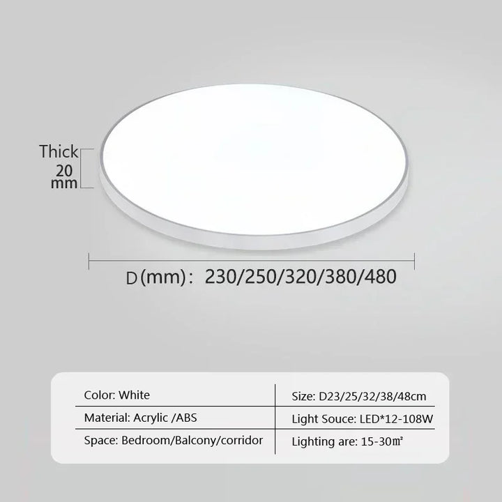 Moderne LED Rund Deckenlampen - Deckenleuchten für Wohnzimmer, Schlafzimmer, Badezimmer, Esszimmer, Küche