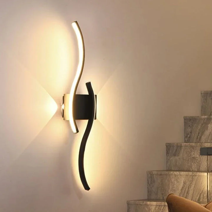 Moderne Minimalistische LED Streifen Wandleuchte – Dimmbare Wandleuchte für Wohnzimmer, Schlafzimmer, Restaurant und Badezimmer