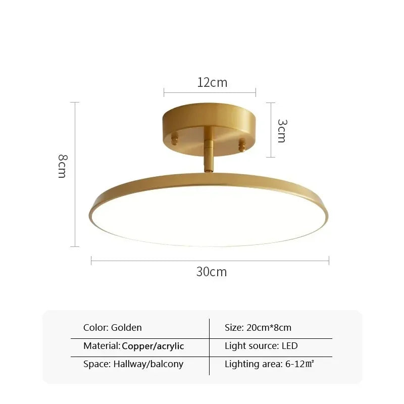 Moderne drehbare LED-Deckenleuchte – Schwarz und Gold minimalistisches Design für die Beleuchtung mehrerer Räume (1-Wege, 10-15 qm Abdeckung)