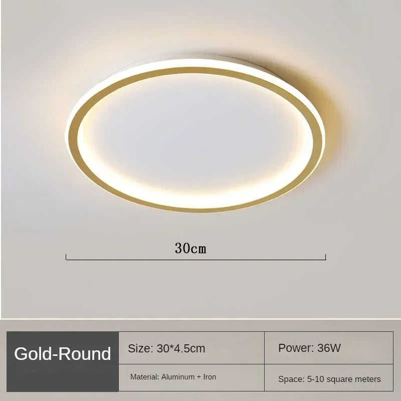 Moderne LED-Deckenleuchte – Dimmbare Innenbeleuchtung für Schlafzimmer, Badezimmer, Küche und Flur