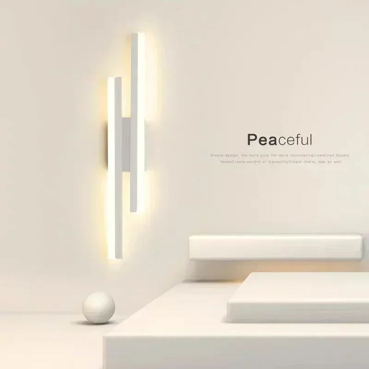 LED Schlafzimmer Wandlampe Wand Acryl Lampenschirm Innenbeleuchtung für Wohnzimmer Flur Lichtarmatur 50cm 16W