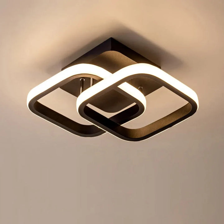 Moderne Deckenlampe 85-265V Metall Decken Kronleuchter Dreifarbige Licht Deckenlampe für Wohnzimmer Flur Balkon Wohnkultur