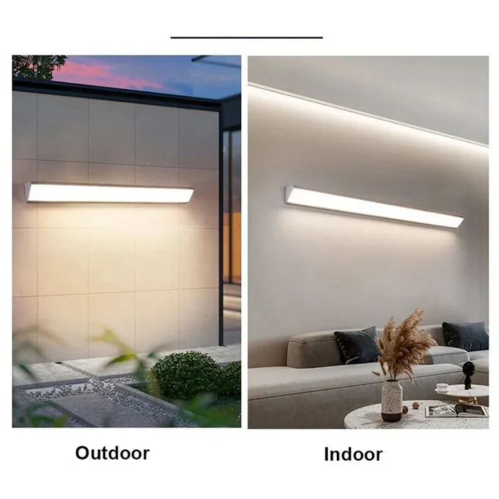 Lange Streifen LED Außenwandlampen - Wasserdichte Aluminiumlichter für Veranda, Garten, Flur
