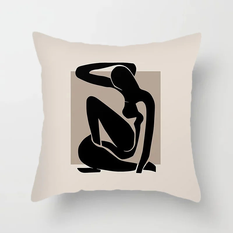 Moderne Kunst Abstraktes Muster Dekokissenbezüge Kreative Linien Sofa Stuhl Kissenbezüge Wurfkissenbezug Wohn- und Büroschmuck